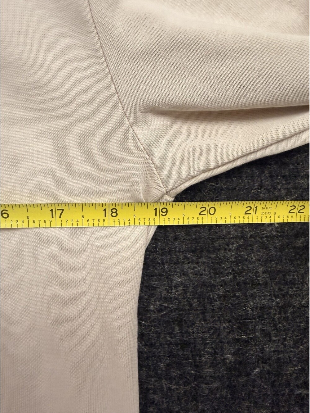 Zara Men’s Cream Long Sleeve T Shirt Crewneck Minimalist Casual Top Size M NWT - Picture 8 of 8